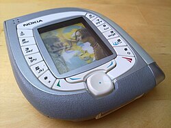 Nokia 7600 in an unusual bar shape
