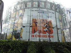 A giant poster advertising the film at the BFI Imax in the South Bank district of London.