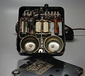 Image 16Rotary dial telephone, probably from Belgium; the circuit diagram inside is in Dutch and French