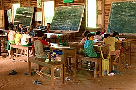 The village primary school Hsipaw Mahamuni Buddha Statue