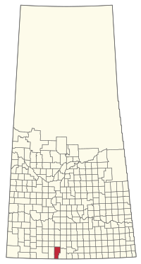 Location of the RM of Waverley No. 44 in Saskatchewan