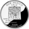 Image 38New Mexico state quarter, circulated in April 2008 (from New Mexico)