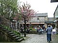 The main square inside the shopping arcade.