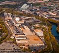 Carpenter plant, circa 2010, looking north.