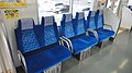 Seats of 50090 series in longitudinal configuration