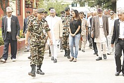 First president of Republic Nepal, Ram Baran Yadav visiting Janakpur