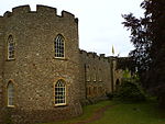 Shell keep castle, part of the associated outer bailey, ninth century cemetery and a Civil War siegework at Taunton Castle