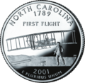 North Carolina quarter dollar coin