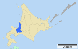 Location of Ishikari Subprefecture