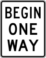 Begin one way