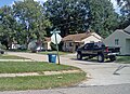 Streetscape with houses