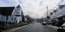 Along Church Street (CR 609)