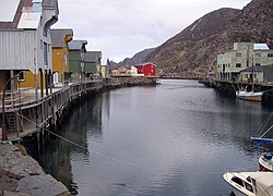 View of the village harbour