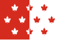 Proposal made during the Great Flag Debate featuring ten maple leaves (1964)