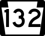 Pennsylvania Route 132 marker