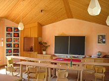 Waldorf elementary school classroom