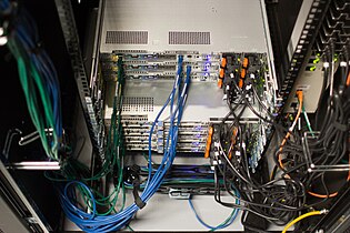 Wikimedia Foundation servers as seen from the rear