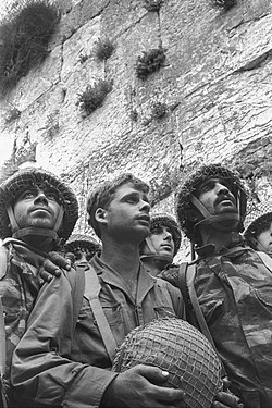 Paratroopers at the Western Wall (Nominator: MER-C)