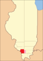 Jackson County (1816–1818), including unorganized territory (formerly part of Johnson County) temporarily attached to it[6]