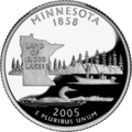 Minnesota quarter dollar coin