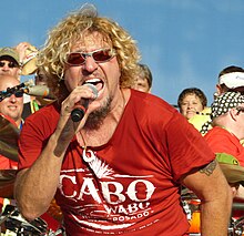 Hagar performing in 2008