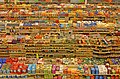 Packaged food aisles in a Fred Meyer, a hypermarket chain in the Pacific Northwest.
