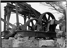 One of the two steam engines at the hacienda