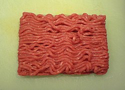 Raw ground beef