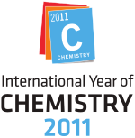 A red square behind an orange square, which is behind a blue square that says "2011 C Chemistry" on it. Under this, there are the words "International Year of Chemistry 2011".