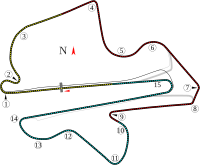 Layout of the Sepang International Circuit