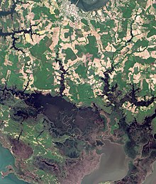 Satellite image of the refuge