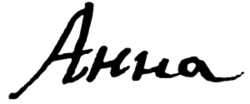 Anna's signature