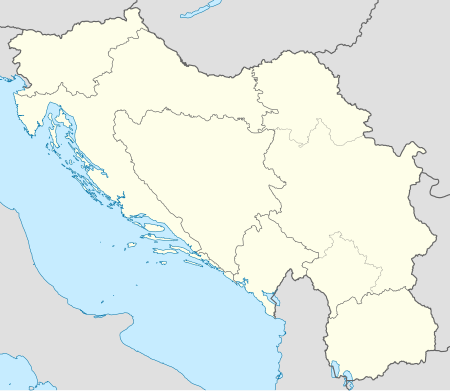 2024–25 ABA League Second Division is located in Yugoslavia