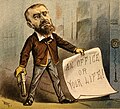 Image 9 Charles J. Guiteau Cartoon: James Wales; Restoration: Jujutacular An 1881 editorial cartoon of Charles J. Guiteau, an American lawyer who assassinated President James A. Garfield on July 2, 1881. Guiteau, depicted here holding a note that reads "An office or your life!", believed himself to be largely responsible for Garfield's victory, and demanded an ambassadorship in return, but his requests were rejected. Despite the use of the insanity defense in his trial, he was found guilty and executed by hanging on June 30, 1882. More selected pictures