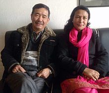 Kunti Moktan with her husband Shila Bahadur Moktan