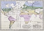 1823 Isothermal chart of the world