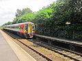 An EMT Class 158 heading towards Liverpool.