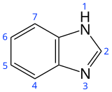 Skeletal formula with numbering convention