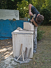 A stonemason and his tools