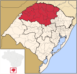 Location of Noroeste Rio-Grandense