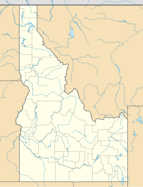 A map of Idaho showing the location of Tex Creek WMA