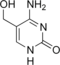 Chemical structure of 5-hydroxymethylcytosine