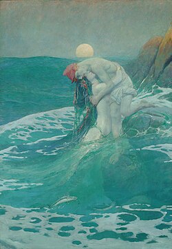 The Mermaid, by Howard Pyle (1910)