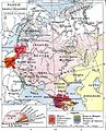 Late 19th century French ethnic map of European Russia, highlighting the Romanians of Bessarabia Governorate in green