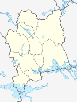 Location map of Västmanland County in Sweden