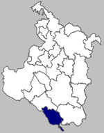 Map of the municipality within Karlovac County