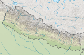 Map showing the location of Sagarmatha National Park