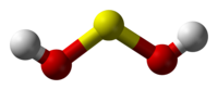 3D ball model of sulfoxylic acid