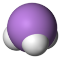 Spacefill model of arsine