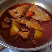 Gulai ayam, this one is a Javanese version chicken gulai